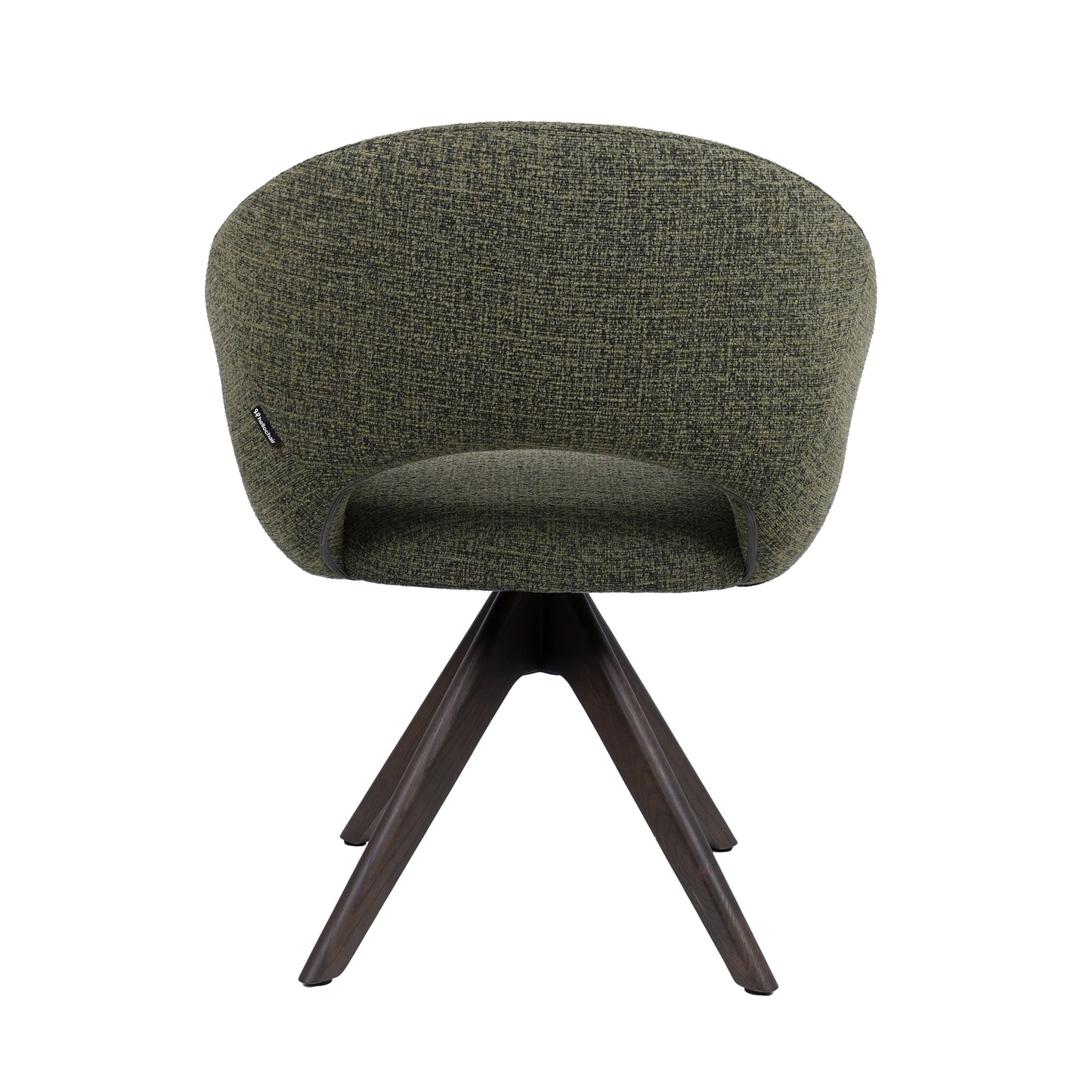 HelloChair HC19 Tovi eetkamerstoel Global Green spinpoot hout walnoot