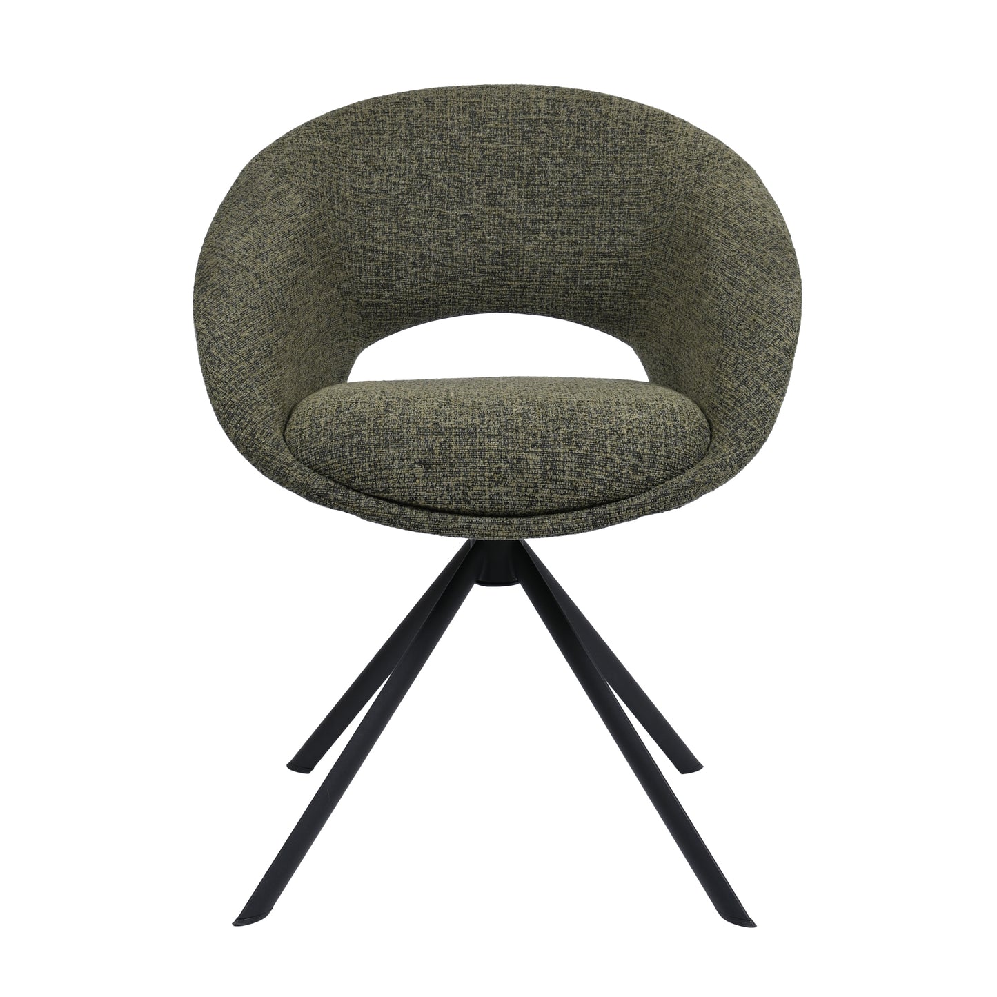 HelloChair HC19 Tovi eetkamerstoel spinpoot zwart Global Green