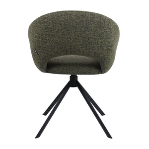 HelloChair HC19 Tovi eetkamerstoel spinpoot zwart Global Green