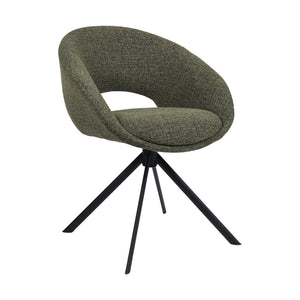 HelloChair HC19 Tovi eetkamerstoel spinpoot zwart Global Green