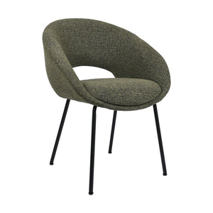 HelloChair HC19 Tovi eetkamerstoel vierpoot zwart Global Green
