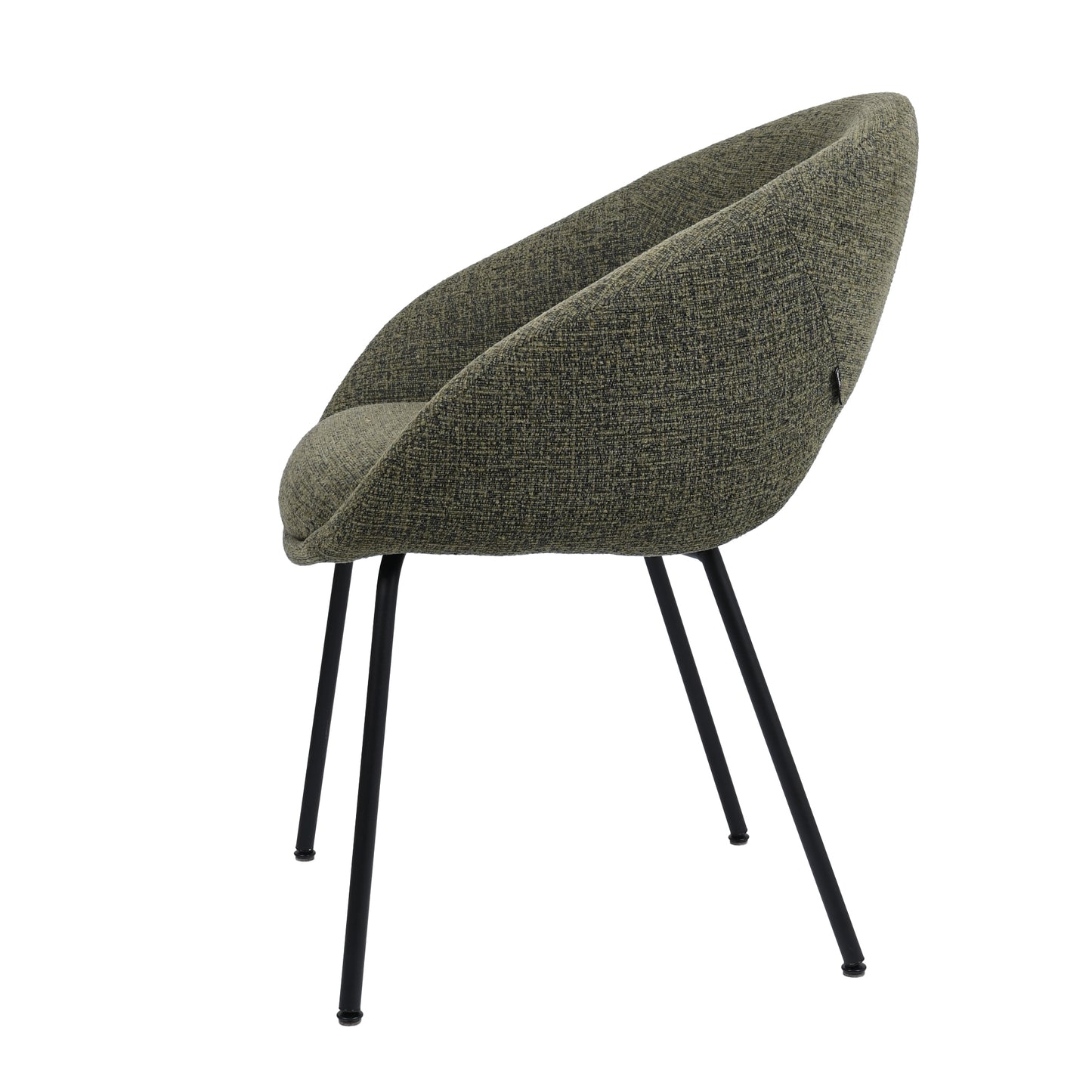 HelloChair HC19 Tovi eetkamerstoel vierpoot zwart Global Green