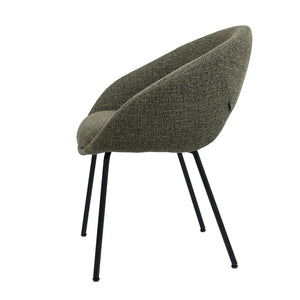 HelloChair HC19 Tovi eetkamerstoel vierpoot zwart Global Green