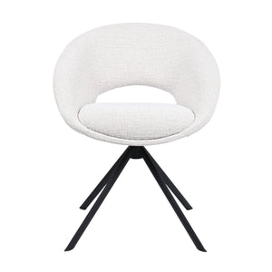 HelloChair HC19 Tovi eetkamerstoel spinpoot zwart Global Natural