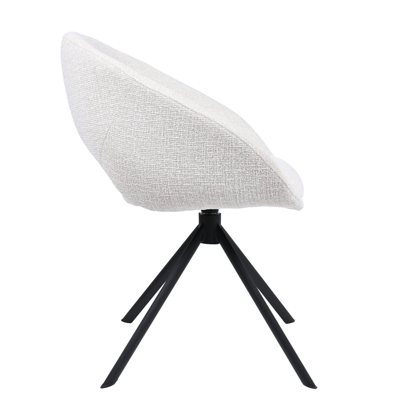 HelloChair HC19 Tovi eetkamerstoel spinpoot zwart Global Natural