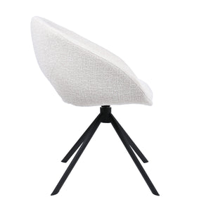 HelloChair HC19 Tovi eetkamerstoel spinpoot zwart Global Natural