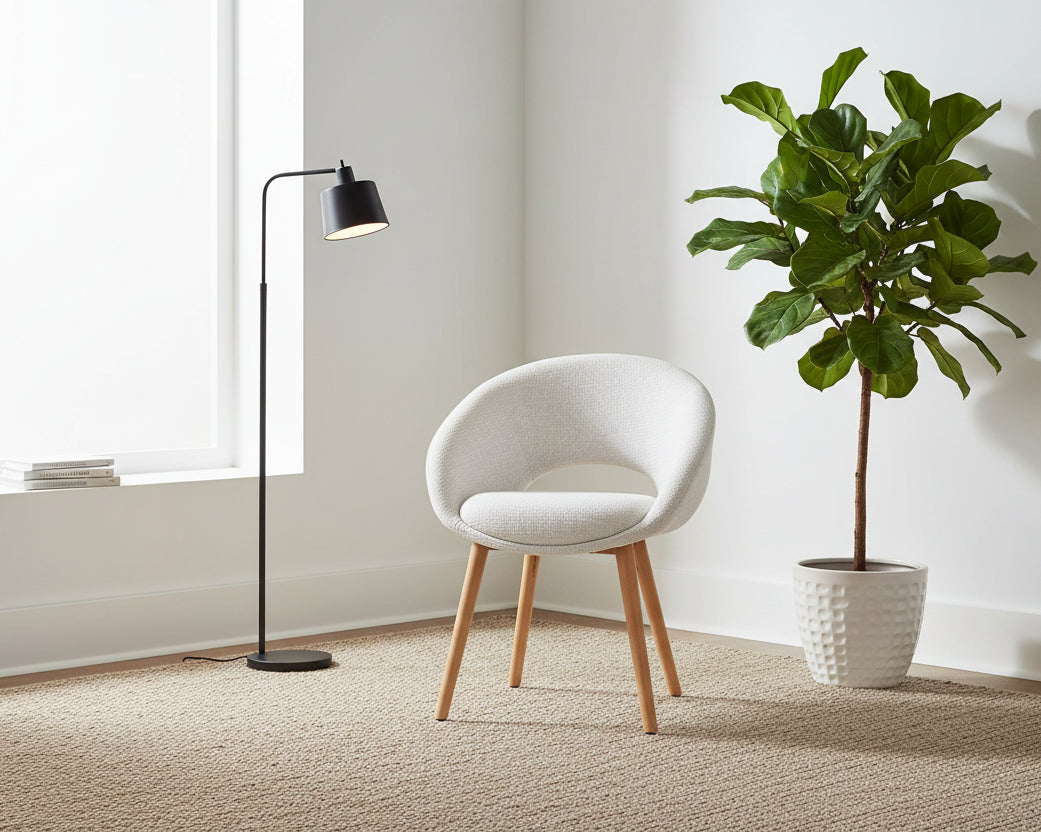 HelloChair HC19 Tovi eetkamerstoel houten poot Global Natural