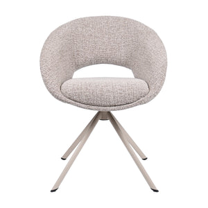 HelloChair HC19 Tovi eetkamerstoel spinpoot beige Global Sand