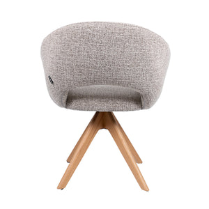 HelloChair HC19 Tovi eetkamerstoel Global Sand spinpoot hout naturel