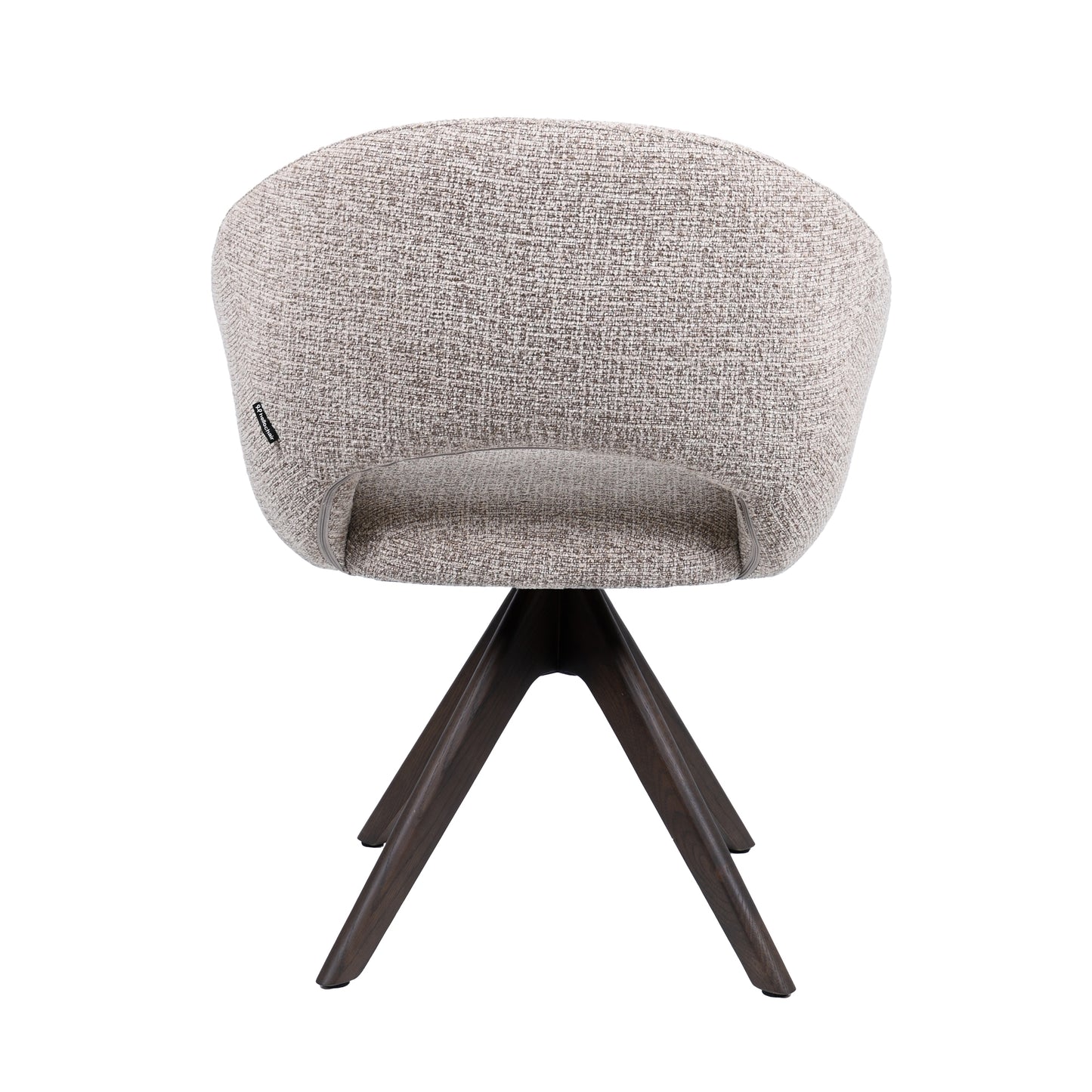 HelloChair HC19 Tovi eetkamerstoel Global Sand spinpoot hout walnoot