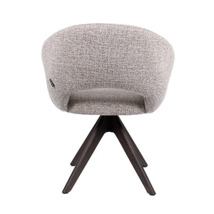 HelloChair HC19 Tovi eetkamerstoel Global Sand spinpoot hout walnoot