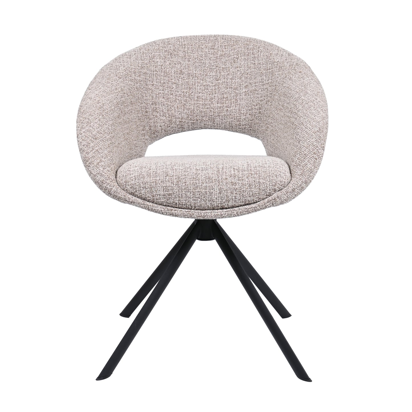 HelloChair HC19 Tovi eetkamerstoel spinpoot zwart Global Sand