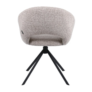 HelloChair HC19 Tovi eetkamerstoel spinpoot zwart Global Sand