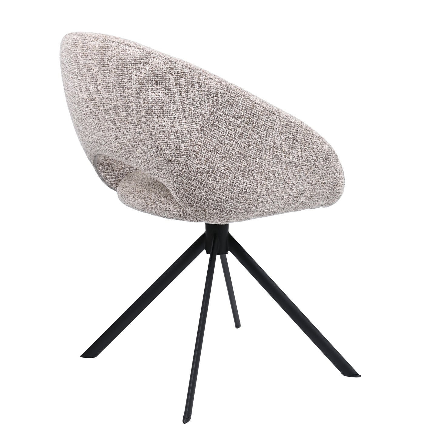 HelloChair HC19 Tovi eetkamerstoel spinpoot zwart Global Sand
