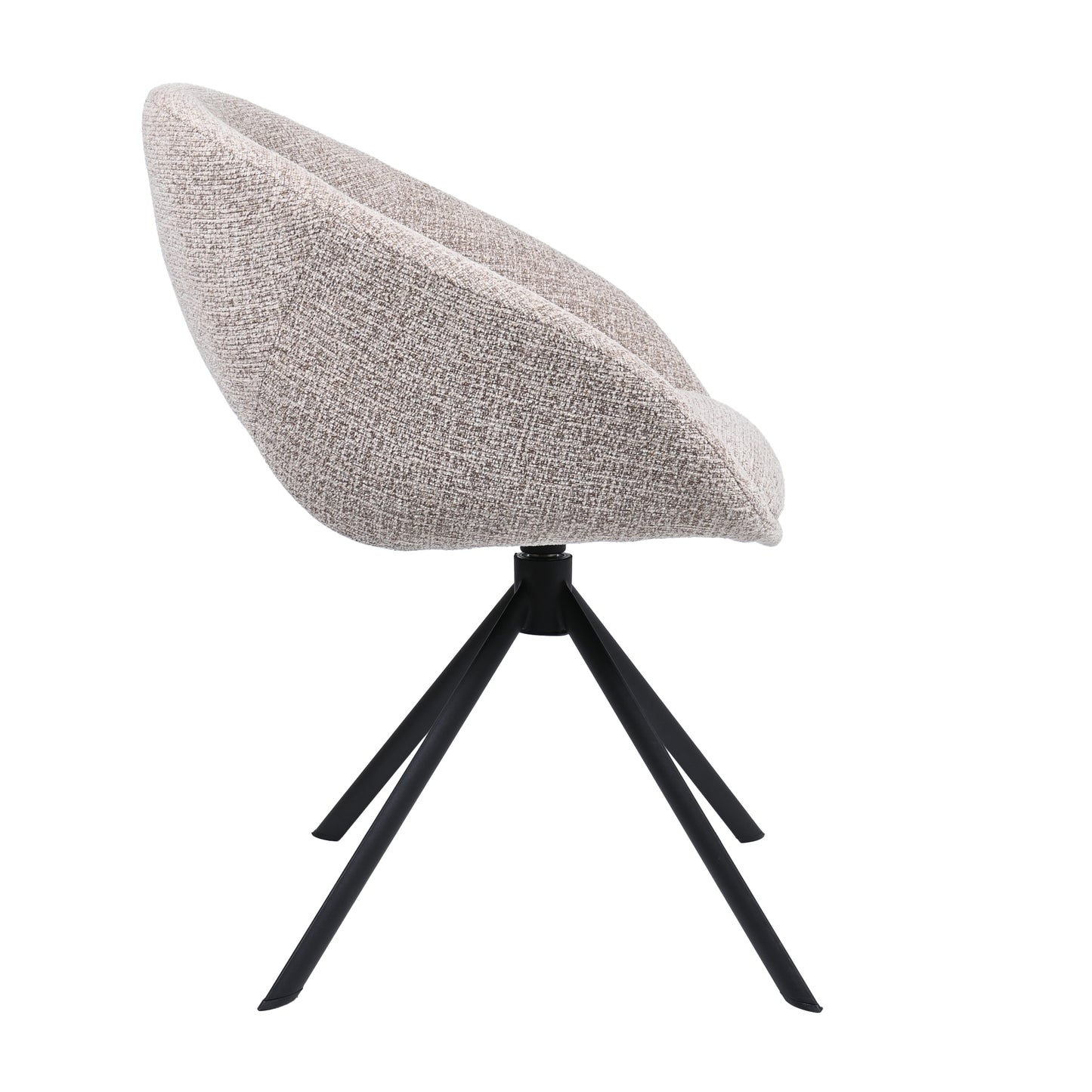 HelloChair HC19 Tovi eetkamerstoel spinpoot zwart Global Sand