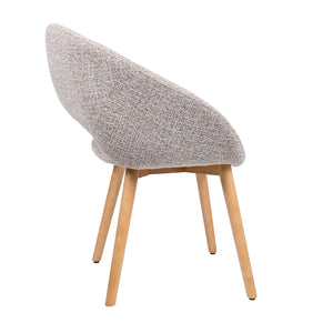 HelloChair HC19 Tovi eetkamerstoel houten poot Global Sand