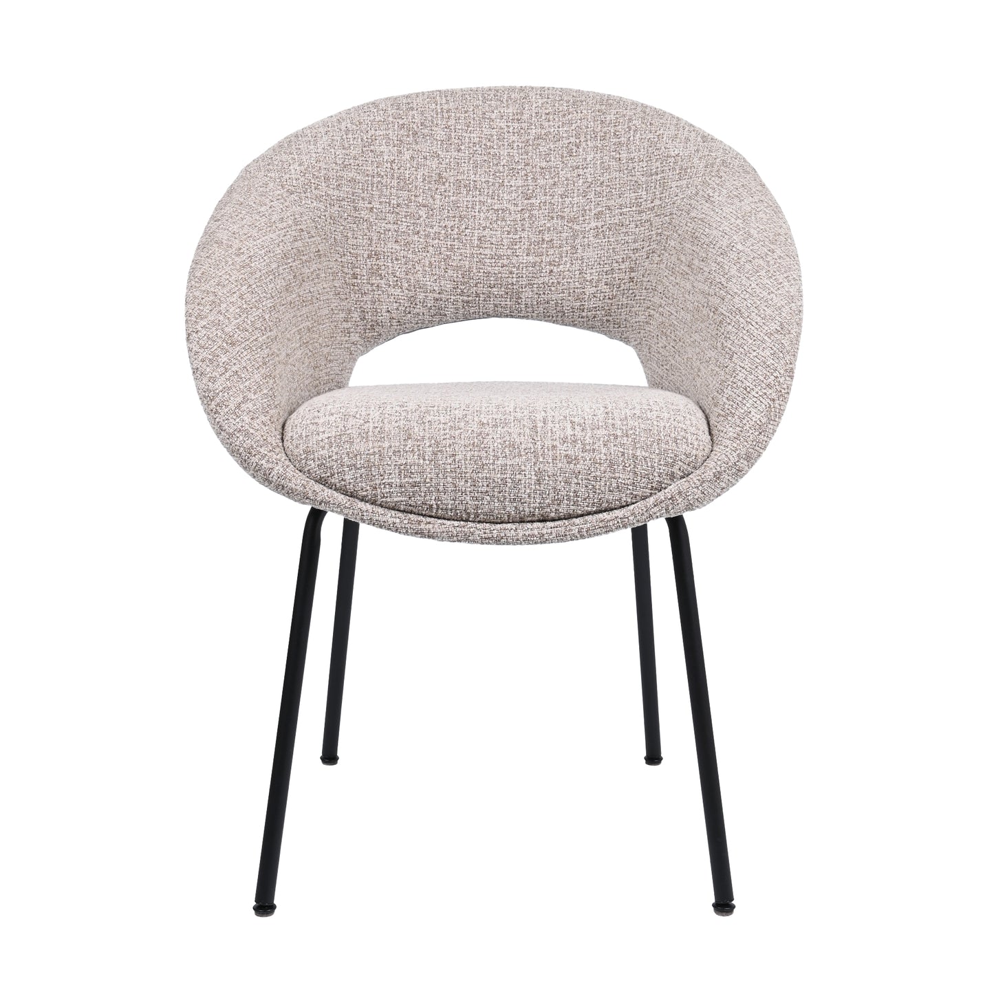 HelloChair HC19 Tovi eetkamerstoel vierpoot zwart Global Sand