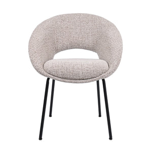 HelloChair HC19 Tovi eetkamerstoel vierpoot zwart Global Sand