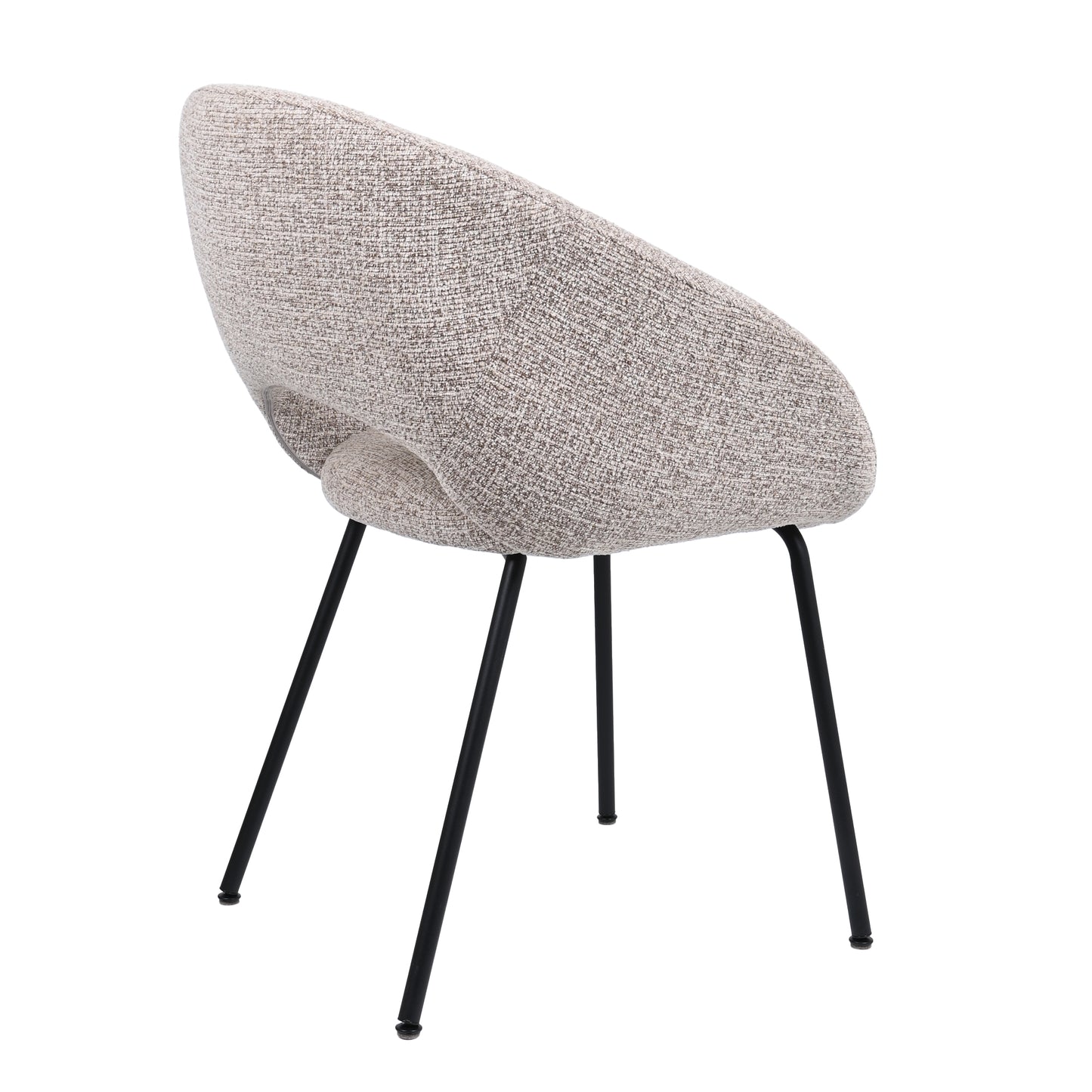 HelloChair HC19 Tovi eetkamerstoel vierpoot zwart Global Sand