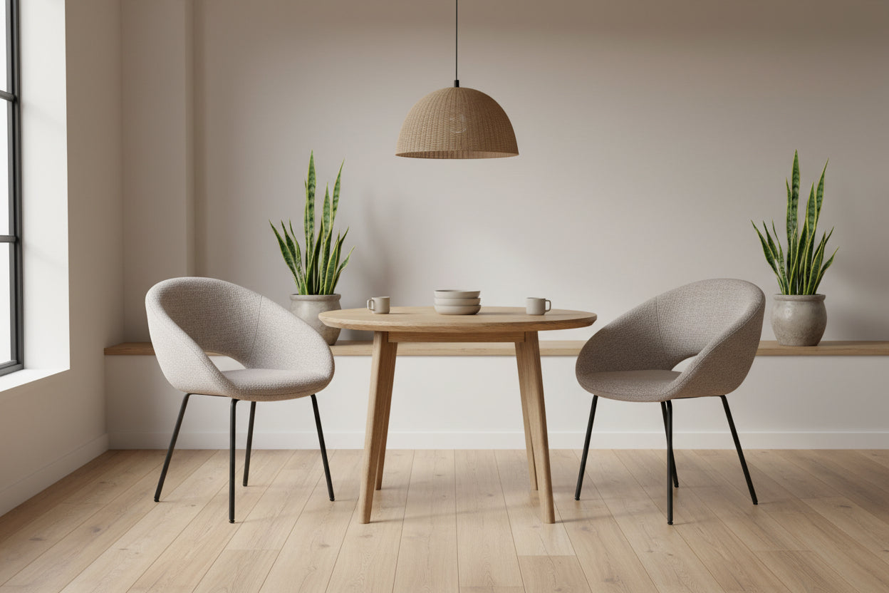 HelloChair HC19 Tovi eetkamerstoel vierpoot zwart Global Sand