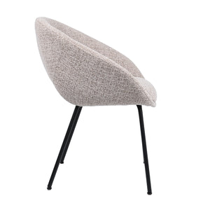 HelloChair HC19 Tovi eetkamerstoel vierpoot zwart Global Sand