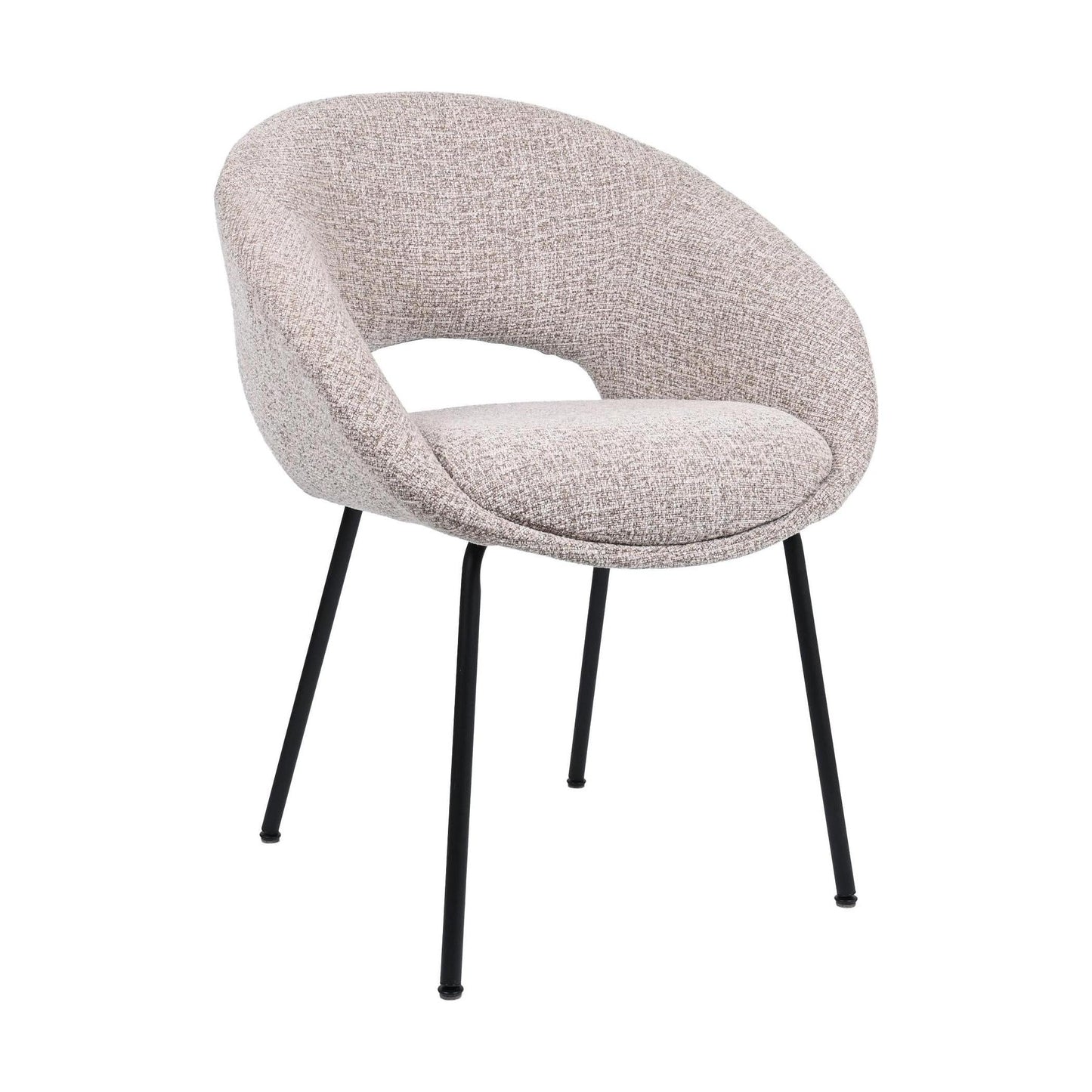 HelloChair HC19 Tovi eetkamerstoel vierpoot zwart Global Sand