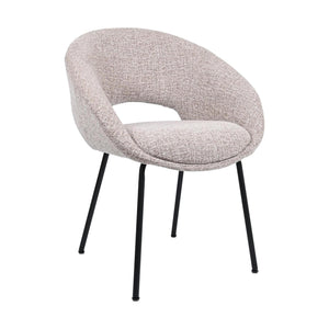 HelloChair HC19 Tovi eetkamerstoel vierpoot zwart Global Sand