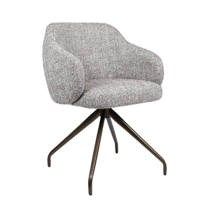 HelloChair HC05 Shulby eetkamerstoel Field Brown spinpoot anodic brown
