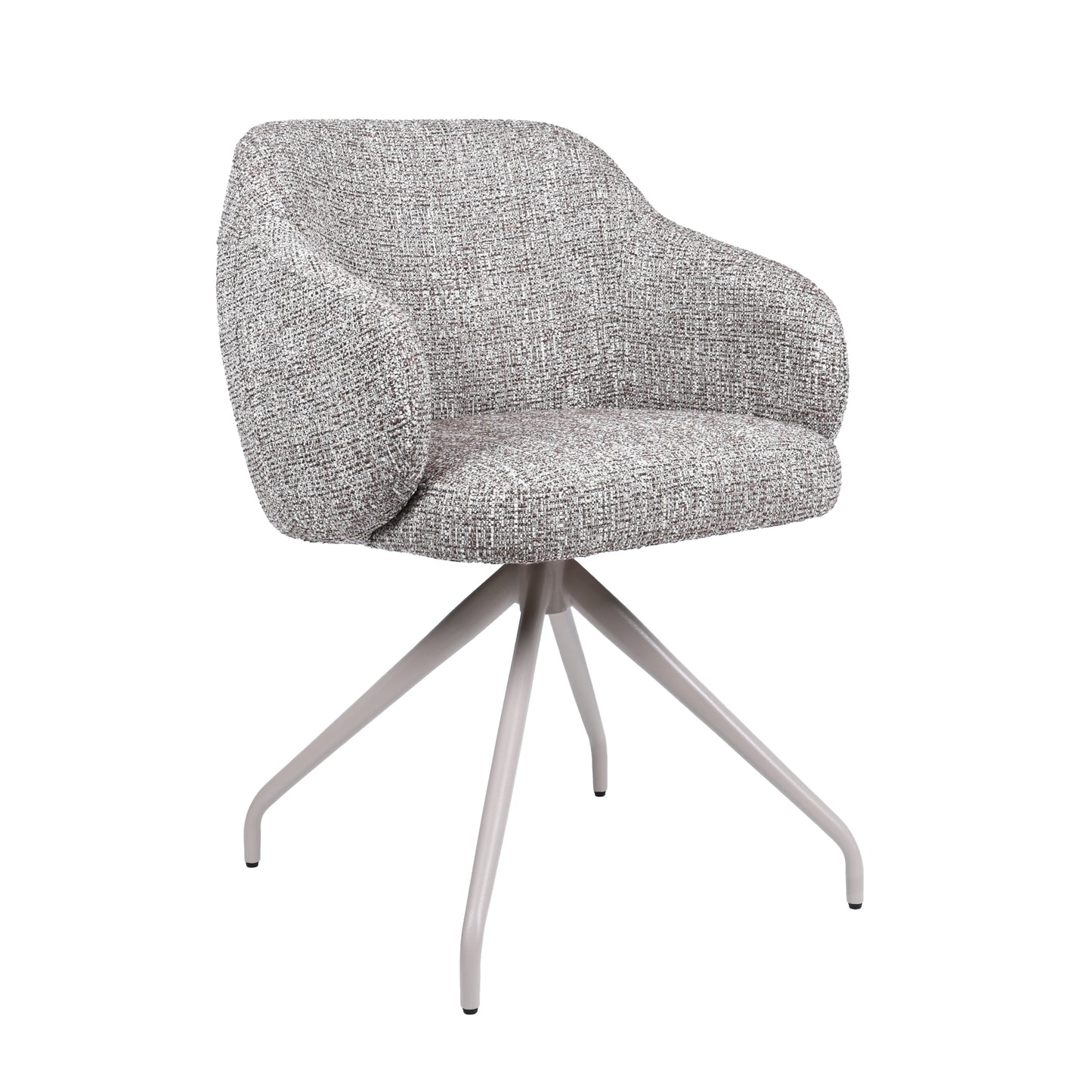 HelloChair HC05 Shulby eetkamerstoel Field Brown spinpoot beige