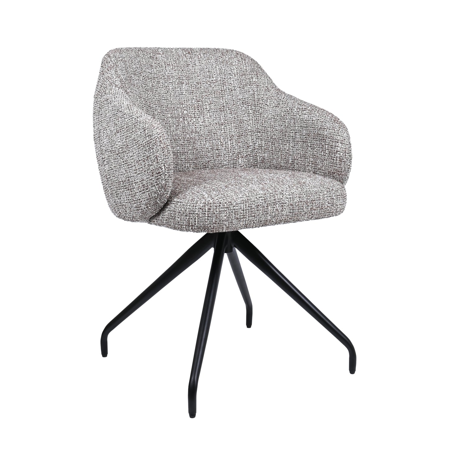 HelloChair HC05 Shulby eetkamerstoel Field Brown spinpoot zwart