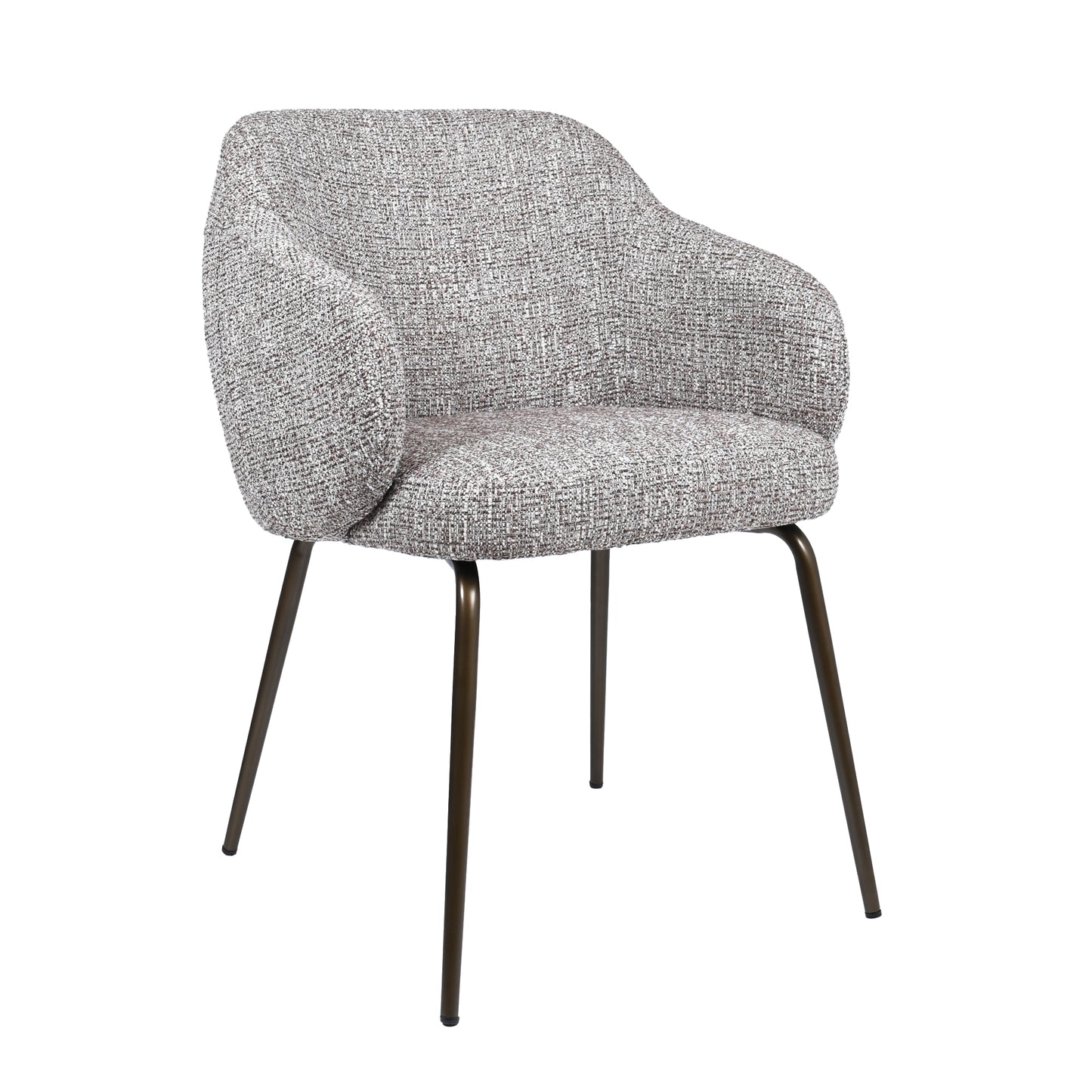 HelloChair HC05 Shulby eetkamerstoel Field Brown vierpoot anodic brown