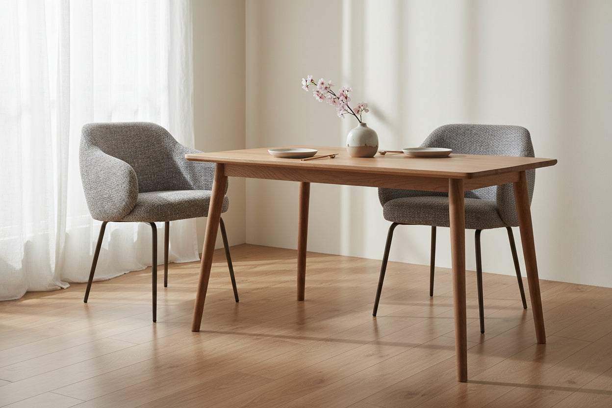 HelloChair HC05 Shulby eetkamerstoel Field Brown vierpoot beige