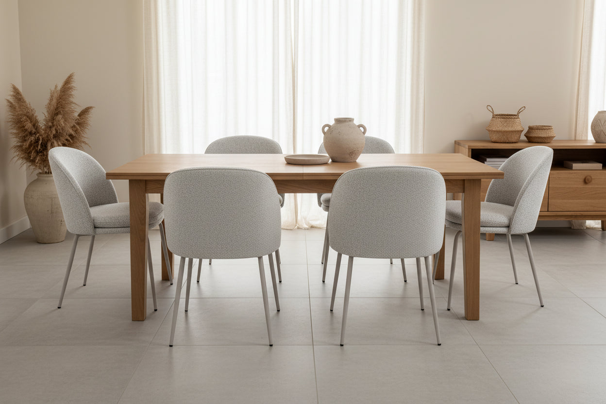 HelloChair HC20 Xess eetkamerstoel Milan Wheat vierpoot anodic brown