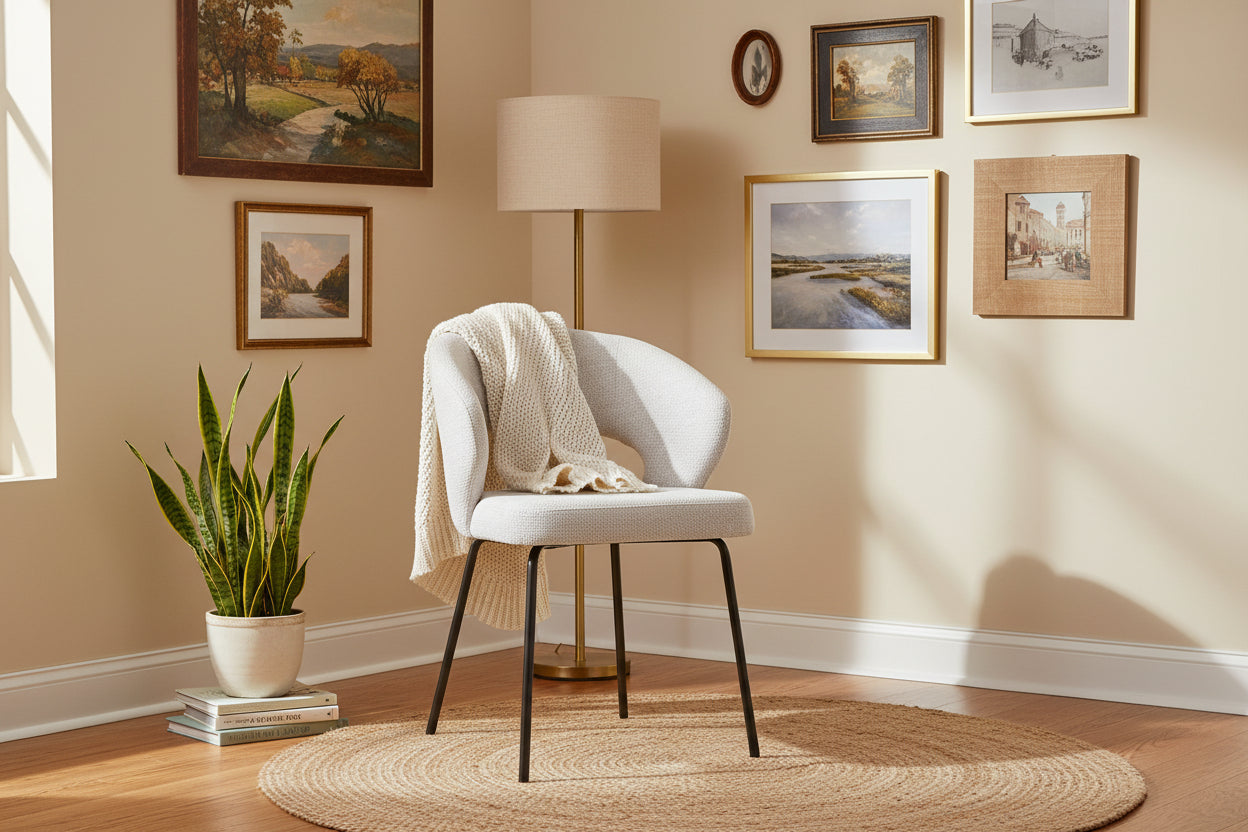 HelloChair HC25 Seli eetkamerstoel Chacha Natural vierpoot bruin
