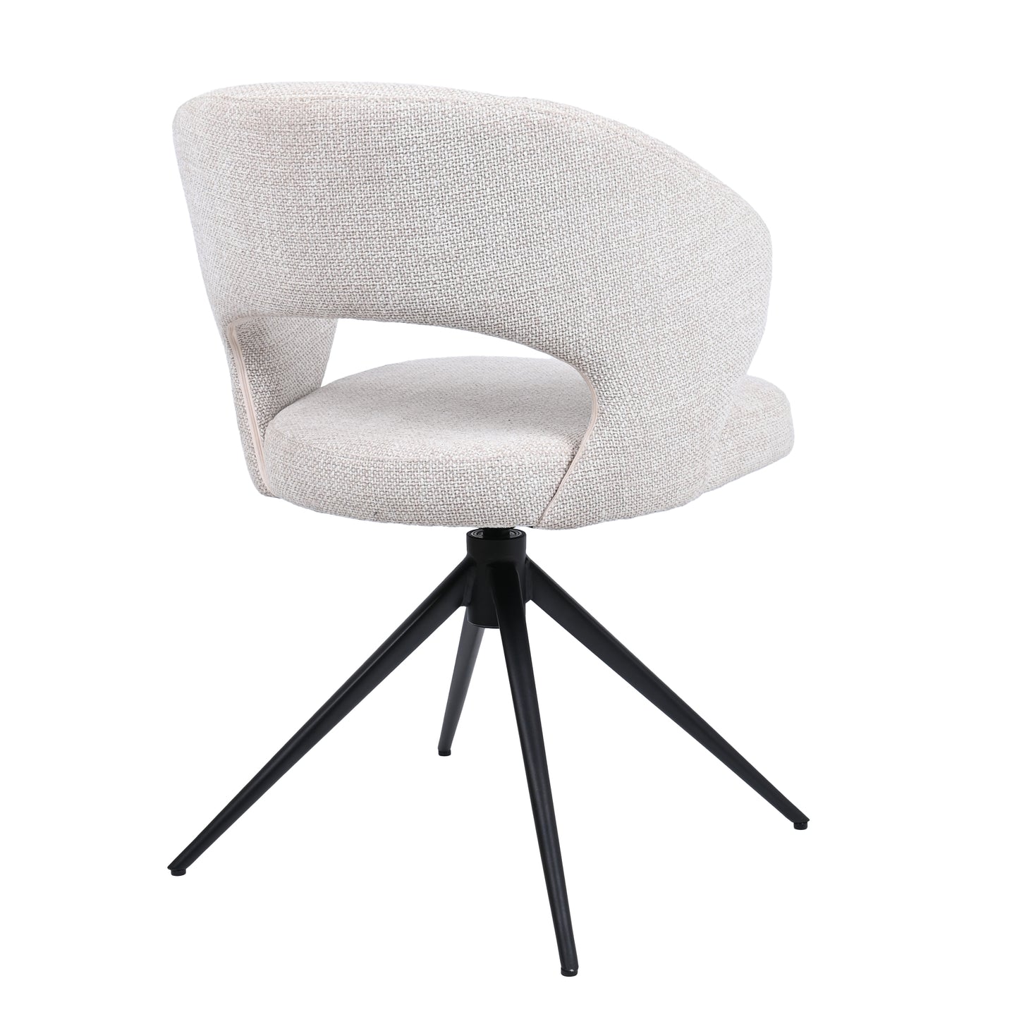 HelloChair HC25 Seli eetkamerstoel Chacha Natural spinpoot zwart