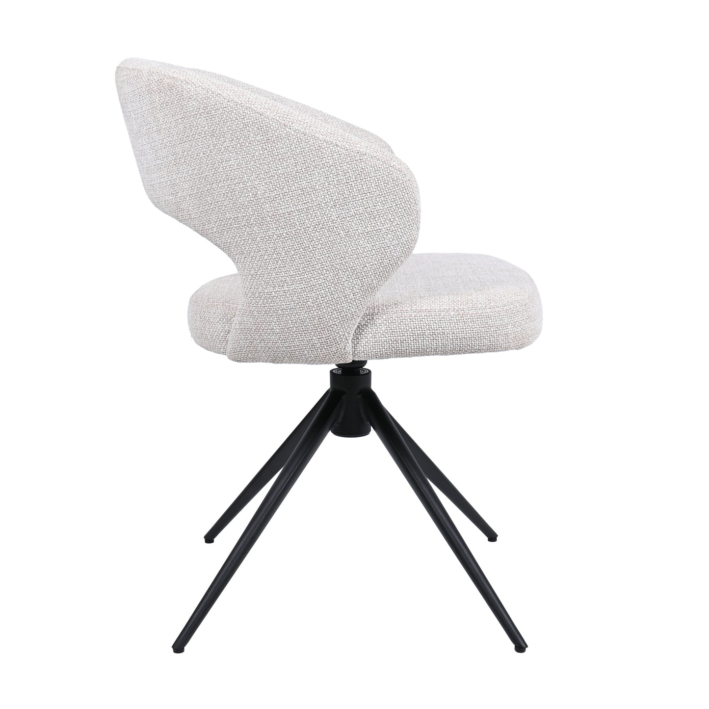 HelloChair HC25 Seli eetkamerstoel Chacha Natural spinpoot zwart