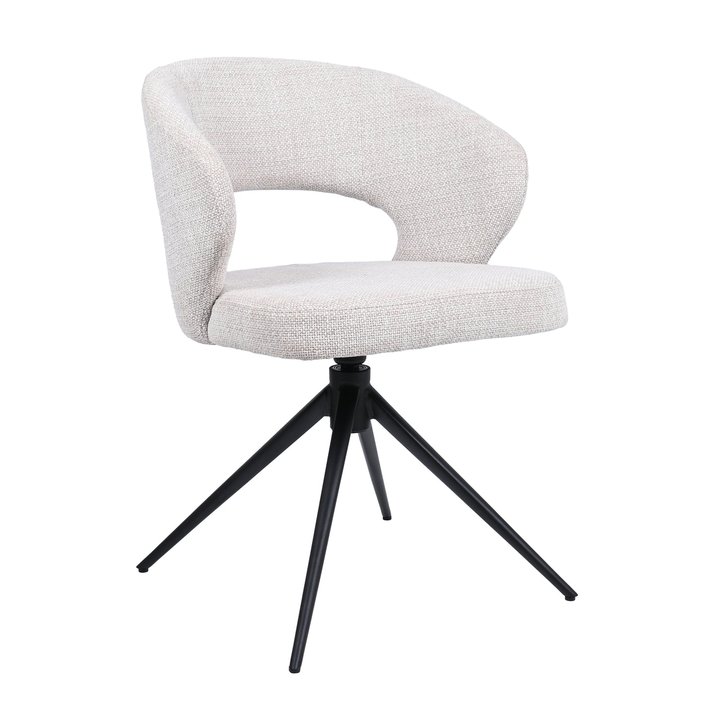 HelloChair HC25 Seli eetkamerstoel Chacha Natural spinpoot zwart