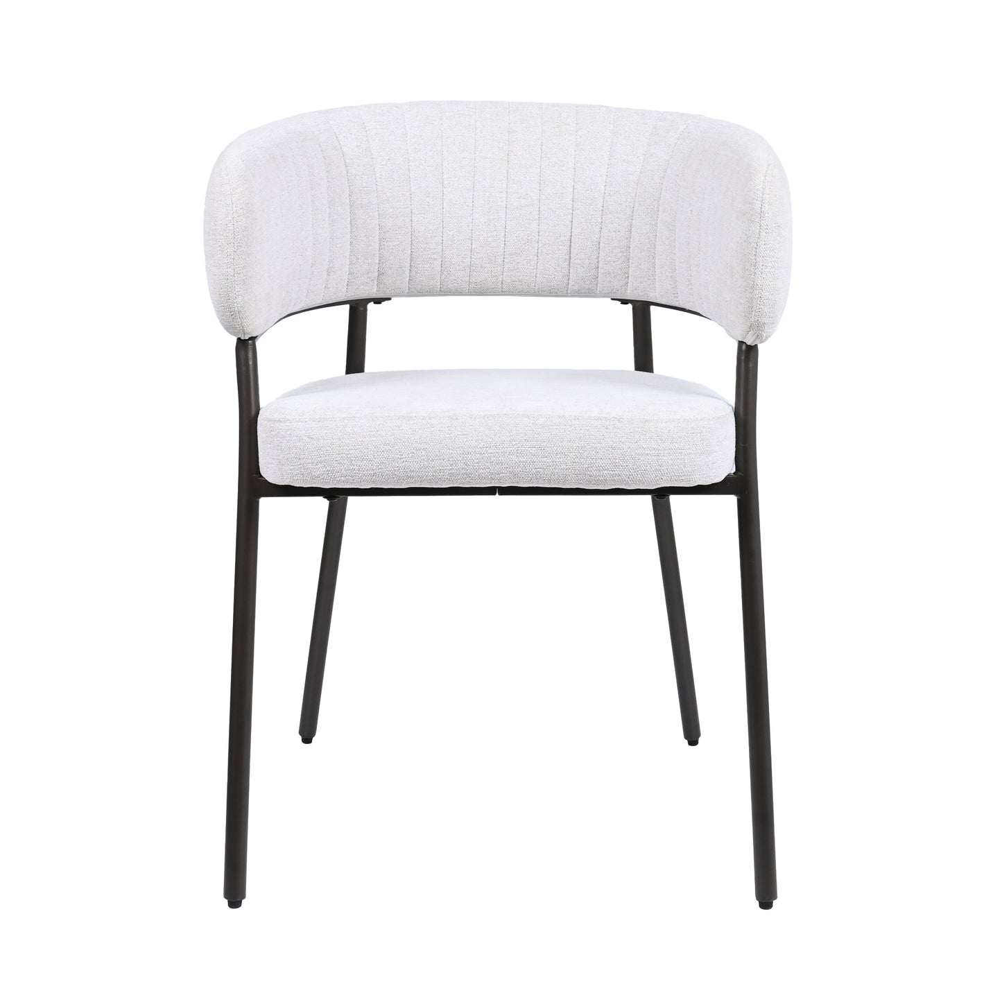 HelloChair Lovi eetkamerstoel Beach Beige poot dark brown