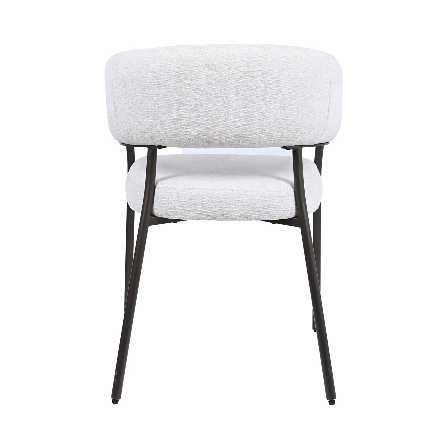 HelloChair Lovi eetkamerstoel Beach Beige poot dark brown