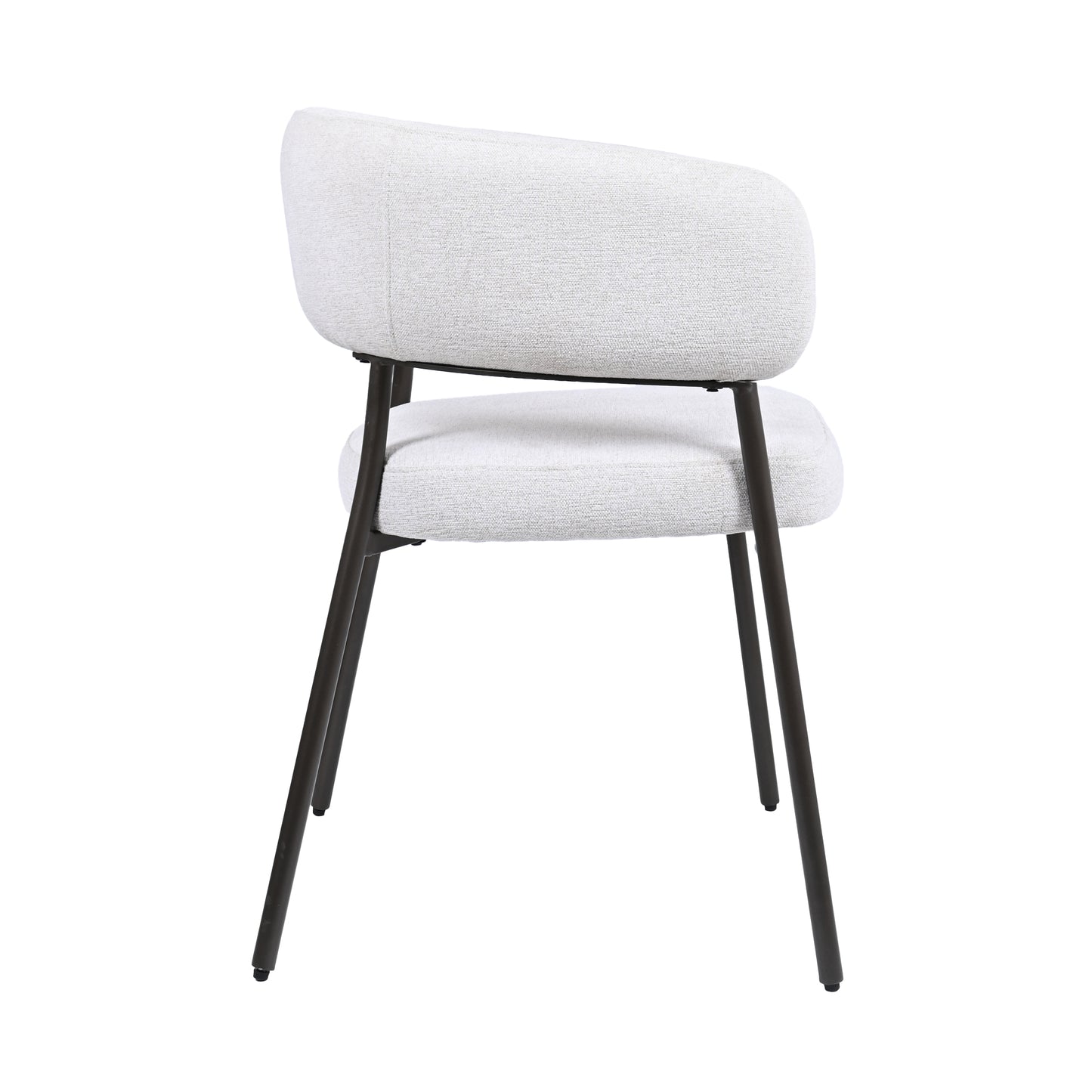 HelloChair Lovi eetkamerstoel Beach Beige poot dark brown