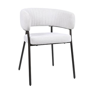 HelloChair Lovi eetkamerstoel Beach Beige poot dark brown