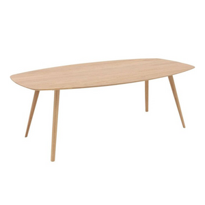 HelloTable Novum 15 eettafel Semi Ovaal 250x110 cm eiken naturel