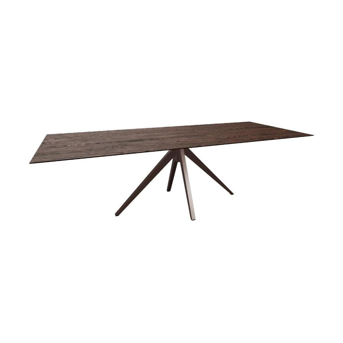 HelloTable Mido eettafel Rechthoekig 240x100 cm eiken dark stained anodic brown