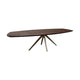 HelloTable Mido eettafel Semi Ovaal 260x120 cm eiken dark stained anodic brown