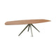 HelloTable Mido eettafel Semi Ovaal 240x110 cm eiken tabacco magnum