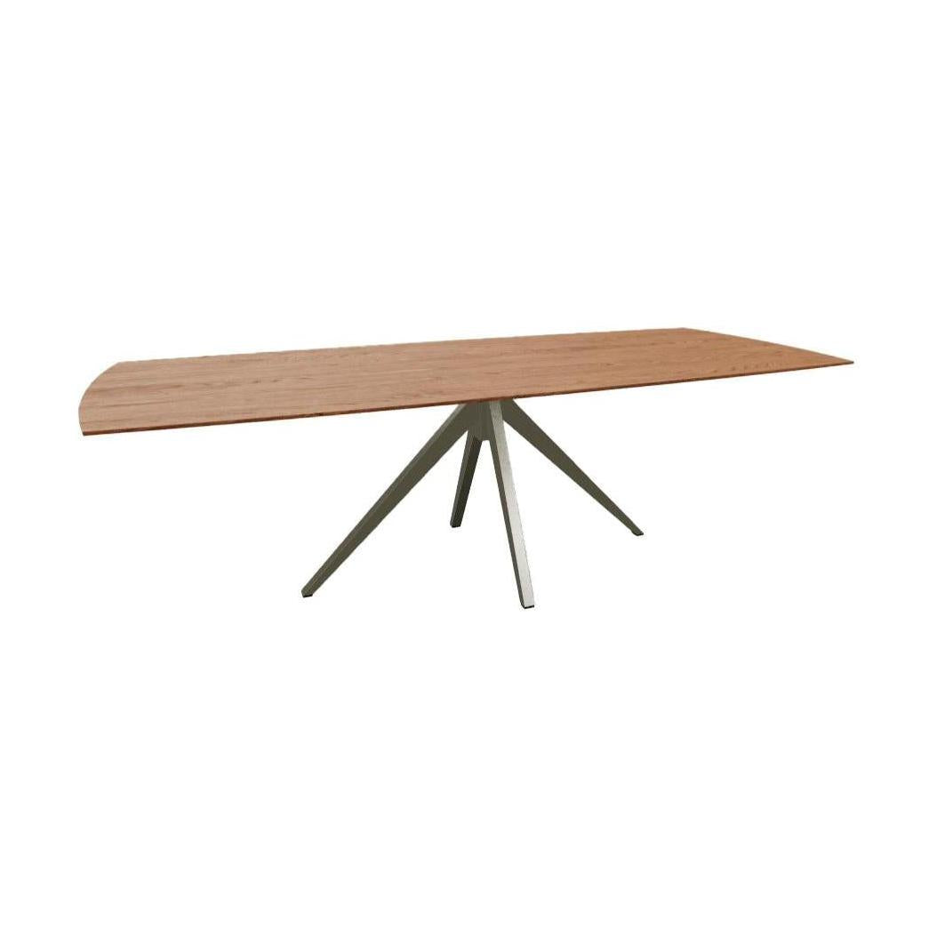 HelloTable Mido eettafel Semi Rechthoekig 240x100 cm eiken tabacco magnum