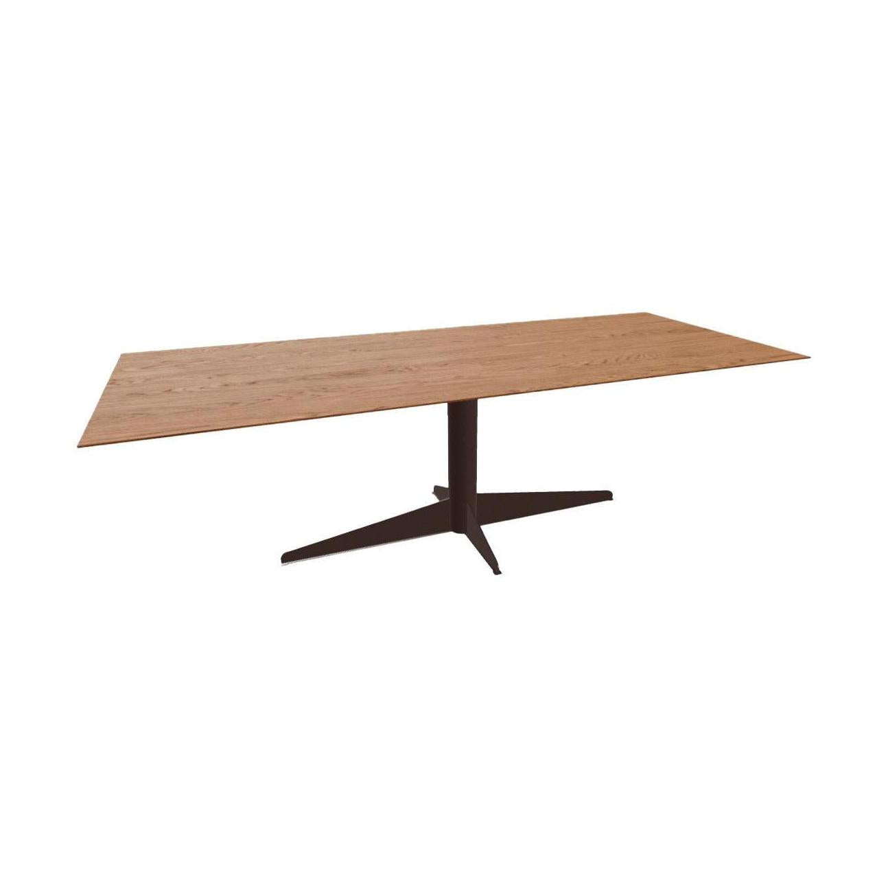 HelloTable Volo eettafel Rechthoekig 240x100 cm eiken tabacco anodic brown
