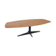 HelloTable Volo eettafel Semi Ovaal 240x120 cm eiken tabacco black