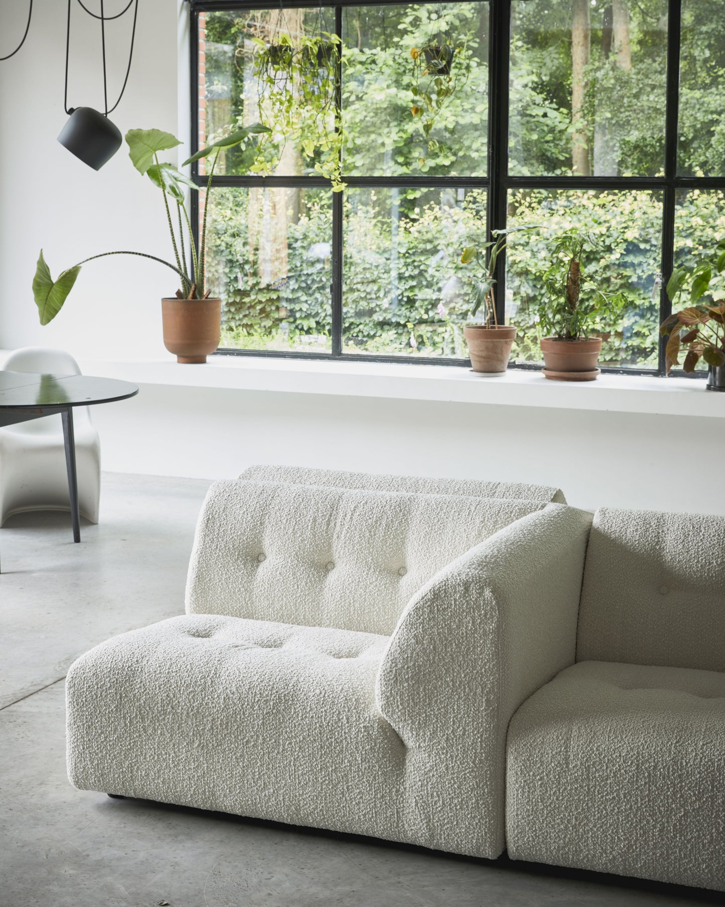 HKliving Vint bank right divan Sneak Beige