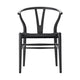 Carl Hansen & Søn CH24 Wishbone Stoel - Colours Anthracite Grey met zwarte zitting